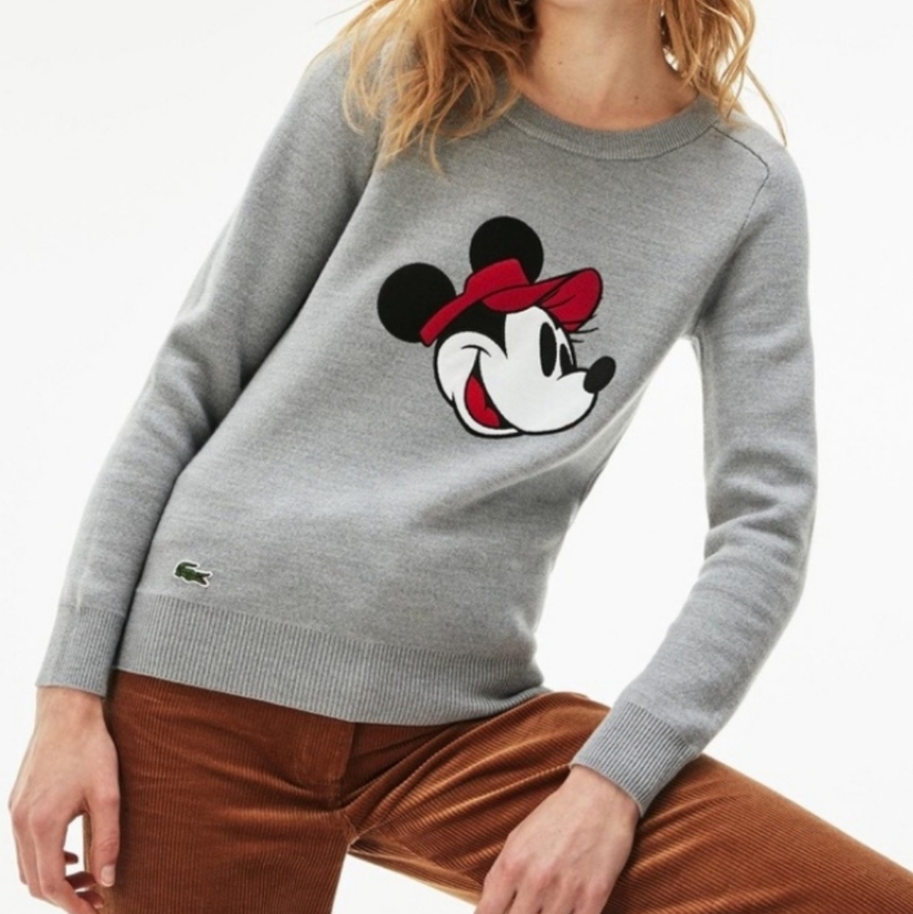 Disney x Lacoste | Minnie Mouse Crew Neck Sweater